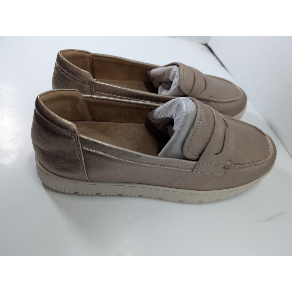 Easy Spirit Womens Size 11W Karin eFlex Slip On Loafers Bronze Leather NIB - Picture 11 of 15